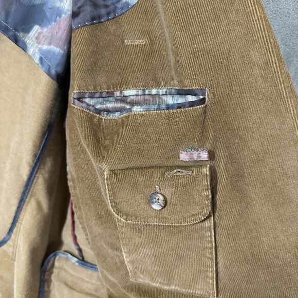 Kroon Corduroy Blazer Sport Coat 2 Button Casual Jacket 45L Brown Acadamia - Picture 10 of 14